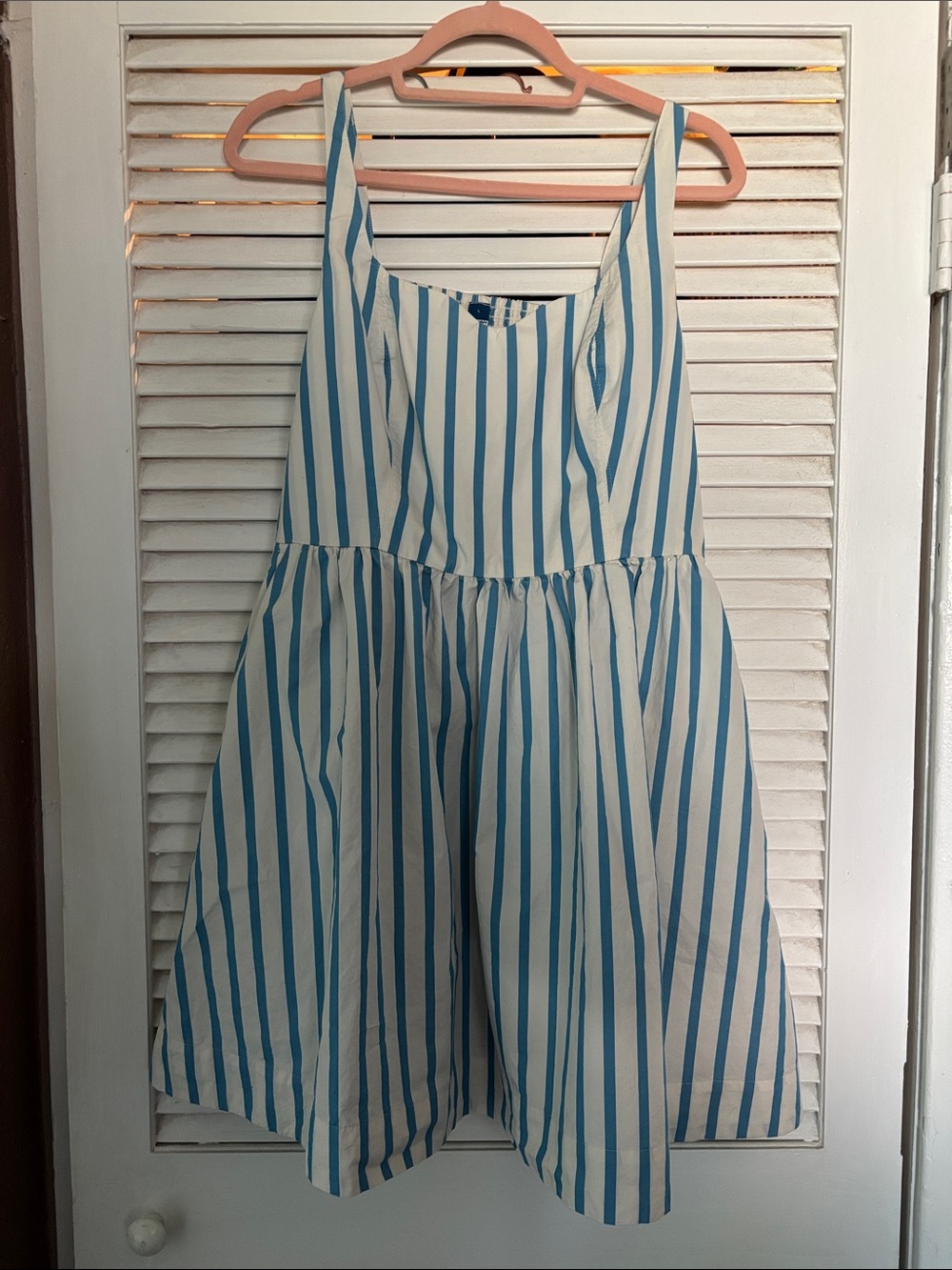 Old Navy Blue and White Striped Sundress